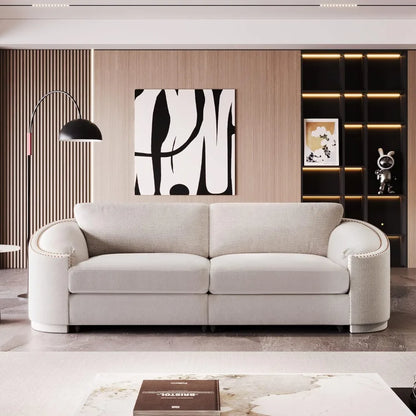 Kendall Beige Fabric Sofa