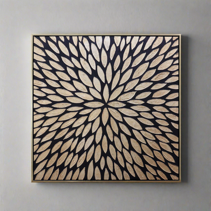 Starburst Black and Gold Wall Art