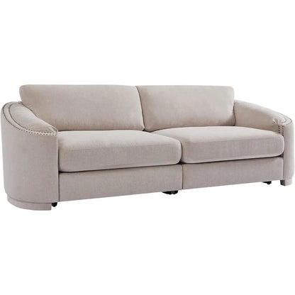 Kendall Beige Fabric Sofa