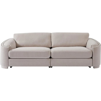 Kendall Beige Fabric Sofa