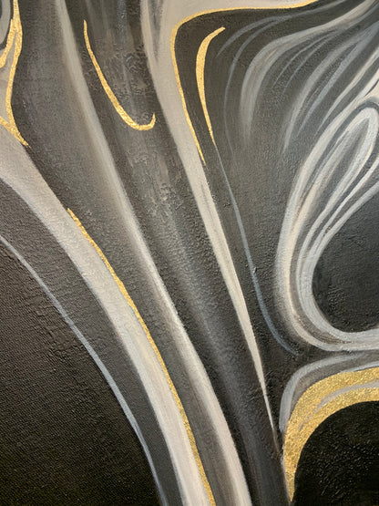 Black Silk Wall Art